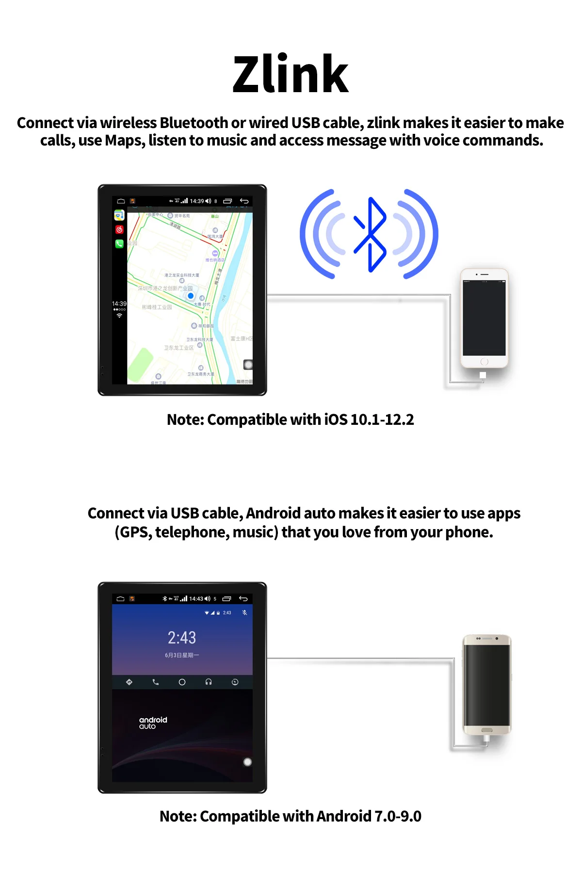 Clearance JOYING 9.7 inch HD IPS Screen 4gb+64gb Octa Core Android 8.1 Car Multimedia Player Single 1 din Car Radio Stereo GPS Head Unit 11
