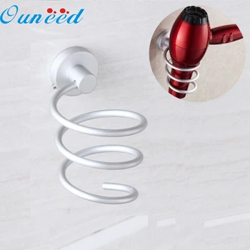 

1pc Mental Wall Hair Dryer Rack Space Aluminum Bathroom Wall Holder Shelf Storage Levert Dropship mar9