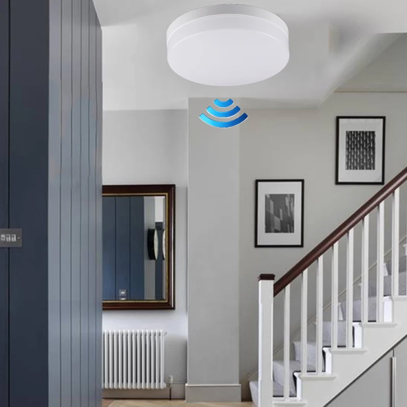 

New LED PIR Sensor Infrared Ceiling Light radar induction Decor Home Lamp Human Body Motion Induction + Light Control Lights