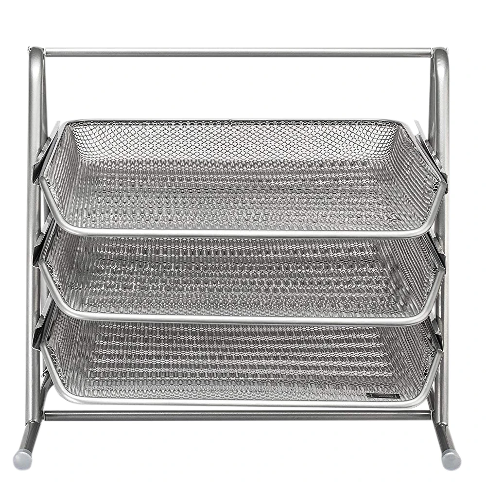 3 Tier Desk Tray Office Organizer | The Mesh Collectio Канцтовары для офиса и дома