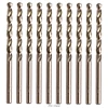 10Pcs 1-5mm M35 Round Shank HSS-Co Cobalt Twist Drill Spiral Drill Bit ► Photo 1/6