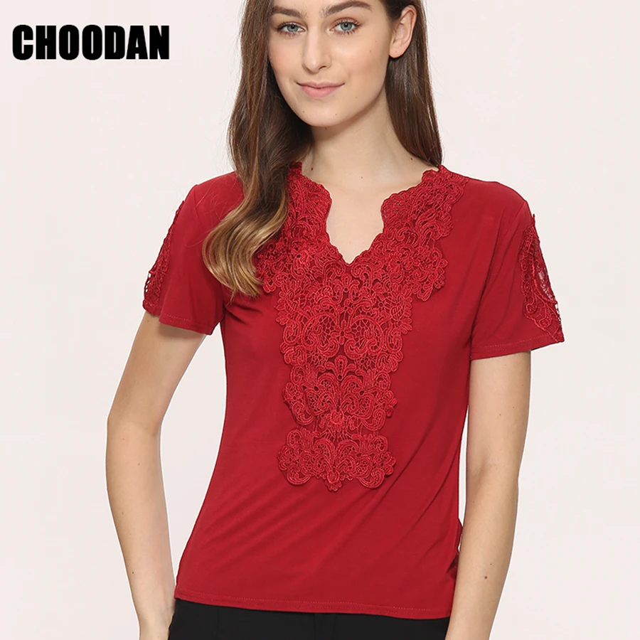 593 lace blouse shirt women  (9)