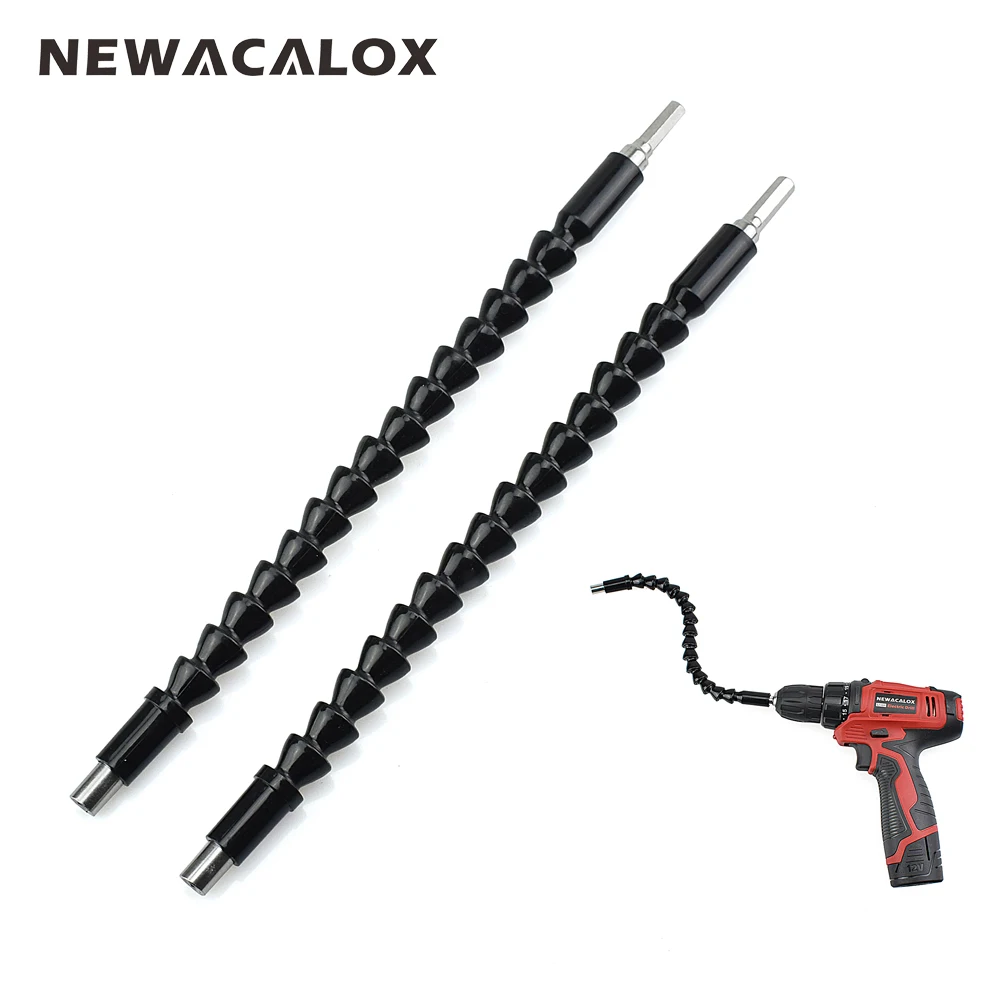 12" 1/4" Hex Shank Flexible Extention Screwdriver Drill Bit Holder with