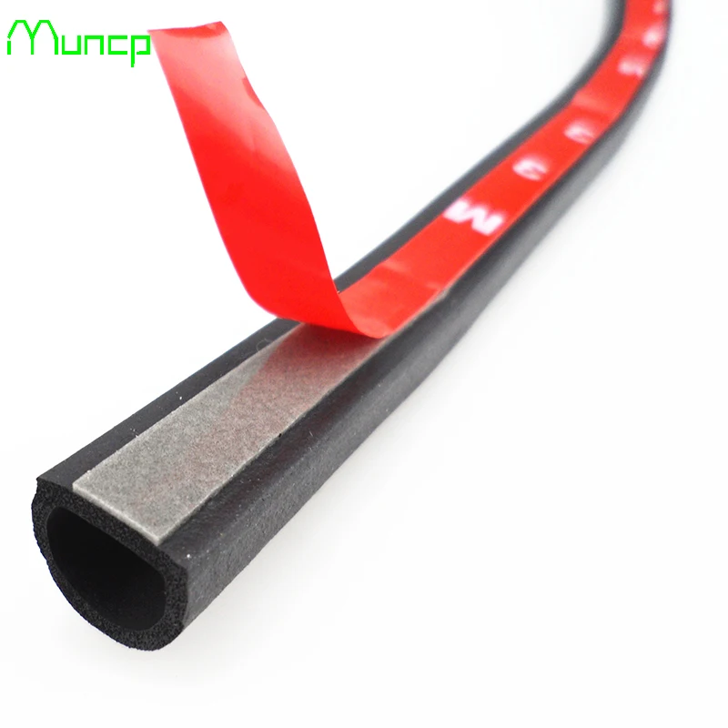 Muncp Auto Door Sealing Strip D Type Rubber Seals Anti noise For Jaguar