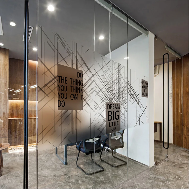 Us 9 9 Decoration Scrub Glass Door Glass Stickers Film Explosion Proof Company Office Partition Door Conference Room Anti Privacy 34 In Decorative