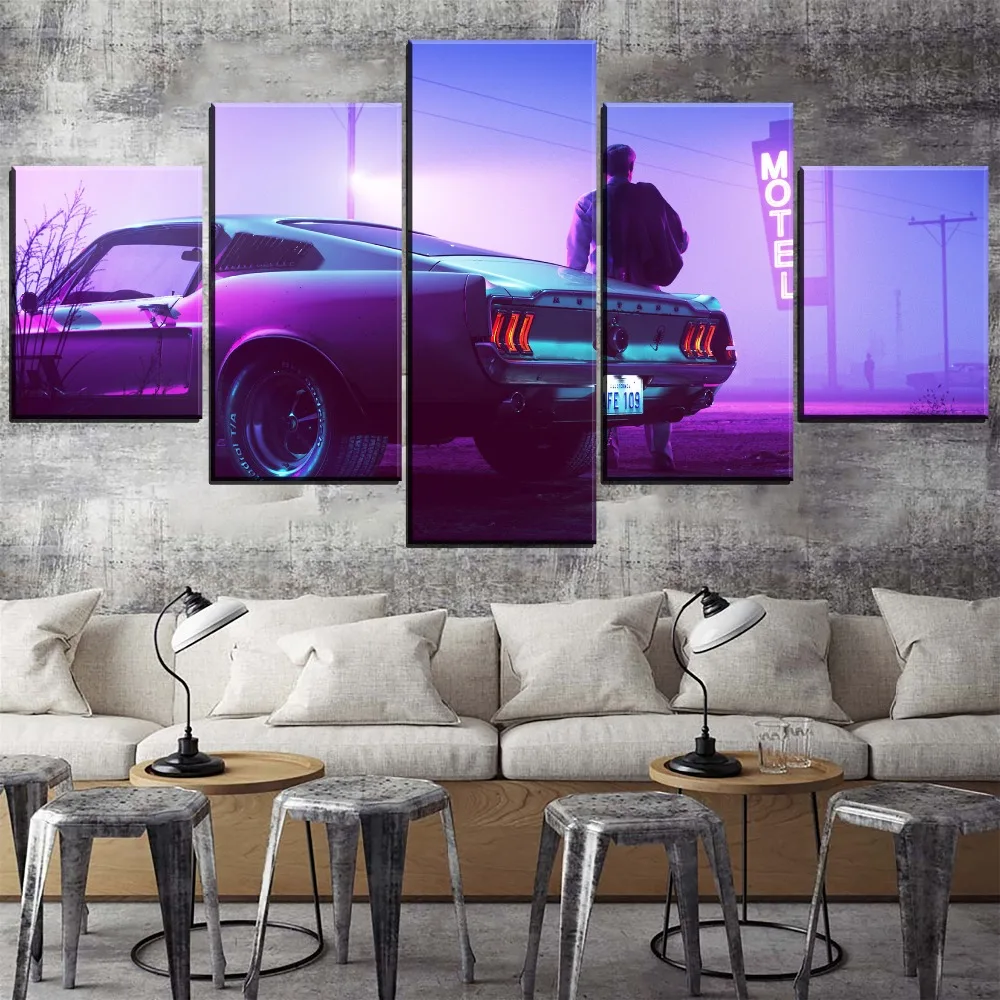 Современная популярная модульная Картина на холсте HD принты домашний декор 3 предмета настенное искусство Ford Mustang Scorpion Edition картины произведение искусства