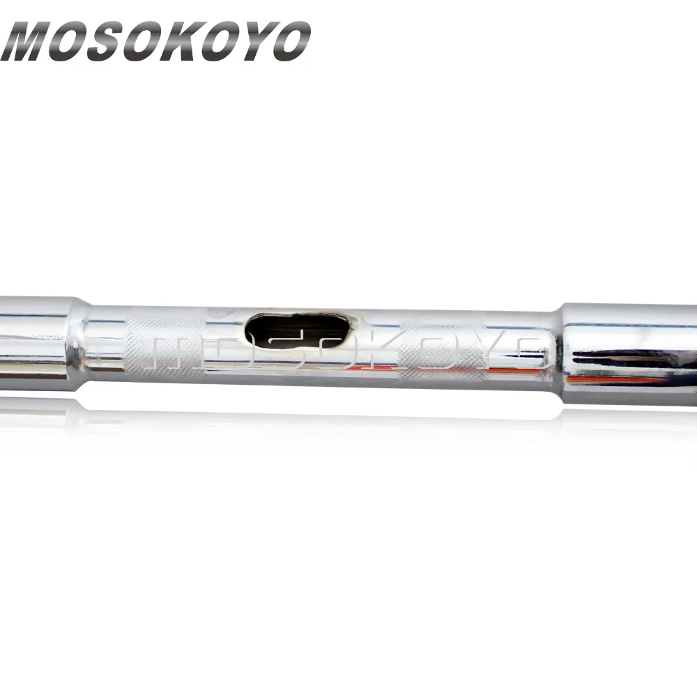 Хромированная вешалка для ног 12 &quot16&quot Harley Custom Softail FLST FXST Sportster XL Dyna Touring Cafe Racer|Руль