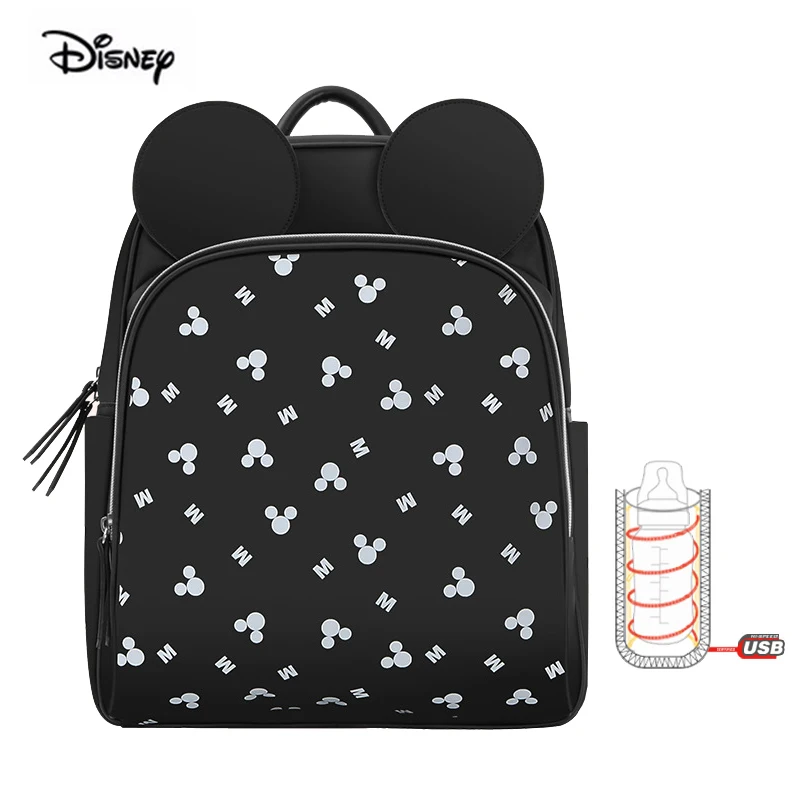 Disney Baby рюкзак для мамы модный многофункциональный мешок для мамы Pu водонепроницаемый подгузник рюкзак для подгузников бренд Прямая - Цвет: 8