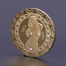 Памятная монета сексуальная женщина большой победитель очаровательные художественные подарки для коллекции сувенир