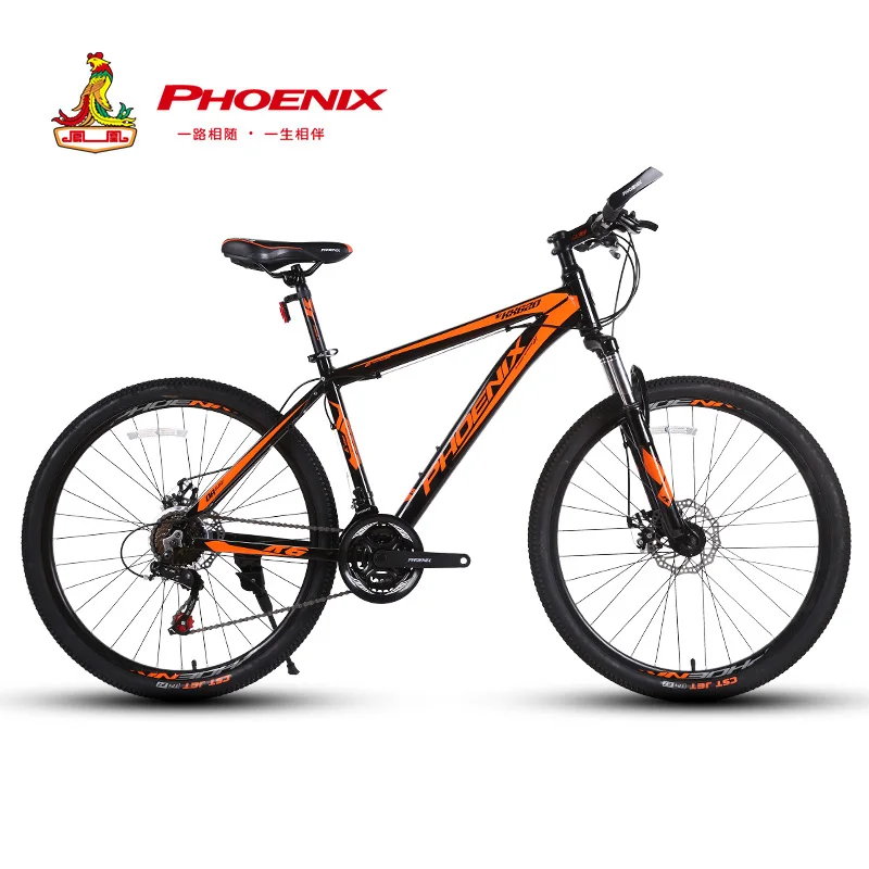 Phoenix 26 INCH Bike 21 24 Speed Mountain Bicycle Aluminium Double Disc Brake MTB Bike Bisiklet Bicicleta Mountain Road Cycling