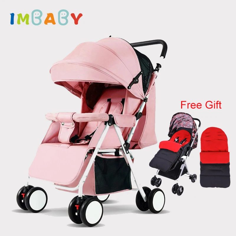 IMBABY ультра легкая детская коляска 4 кг с теплой крышкой для ног на зиму