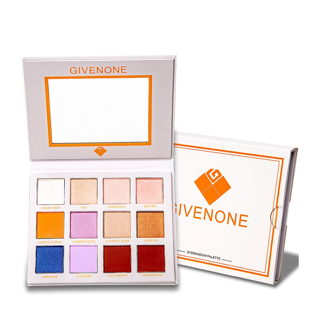 Палитра теней для век GIVENONE 12 цветов блестящие матовые тени Волшебные Тени