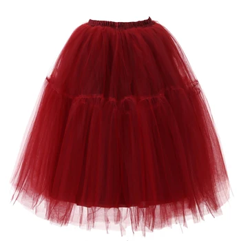 

Kids Girls Fluffy Pettiskirts Tulle Party Skirt Ballet Dance Petticoat Gift