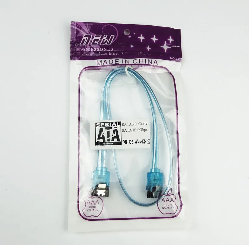 

Free Shipping High Quality Internal SATA3.0 6G SATA to SATA 7Pin-7Pin Data Cable 26AGW 1 Meter