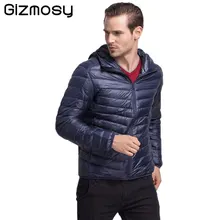 2017 marke Weiße Ente Daunenjacke Männer Casual Herbst Warme mantel Männer Ultraleicht Entendaunen Kapuzenjacke Männlichen Winddichte Parka BN902