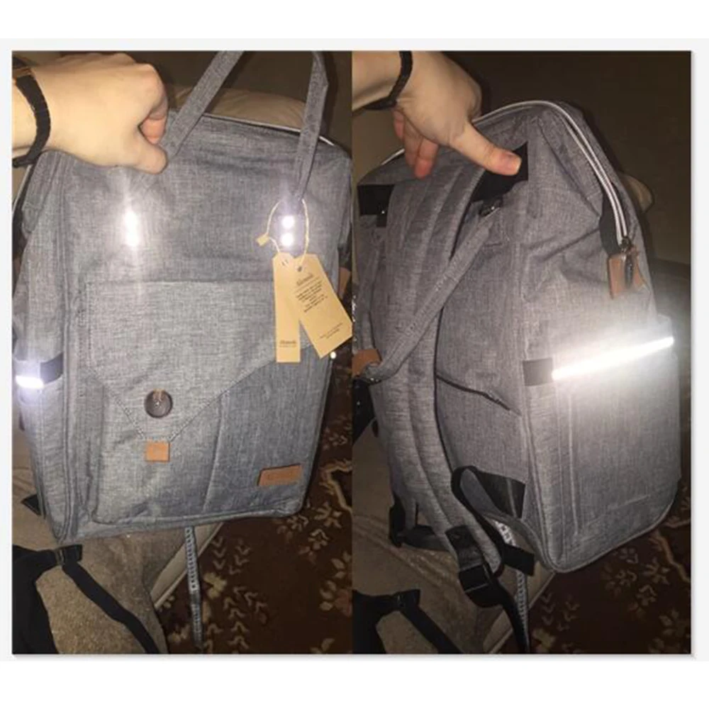 De bolso de Kit de Madre de moda multifunción viaje mochila de gran capacidad impermeable bebé pañal bolsas para mamá 2018 - 5