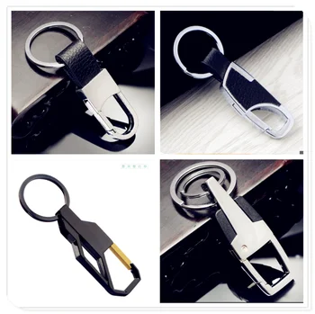 

leather Metal Car Key Ring Chain Keychain keyring for Ford Mad Evos Stealth Start iosis F-450 Verve F150 Crown BF 4-Trac
