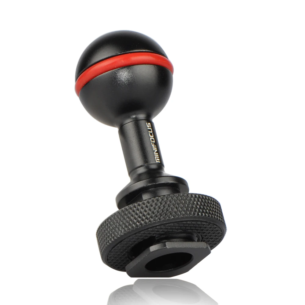 Чехол с креплением Холодный башмак на 1 дюйм шаровым адаптер для подводной камеры