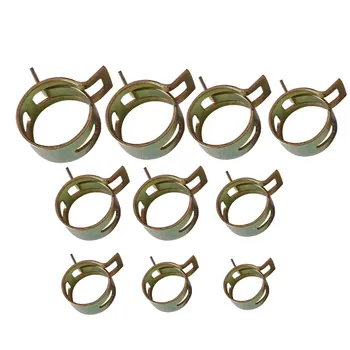 

10Pcs 6-15mm Spring Band Type Fuel Vacuum Hose Silicone Pipe Tube Clamp Clip