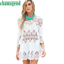 Горячая Распродажа сексуальный женский сетчатый купальник с узорами Femme бикини купальник Mujer белая пляжная одежда платье Защита от солнца на пляже рубашка Dec28