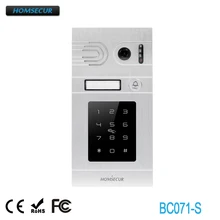 HOMSECUR BC071-S открытый камера с паролем и картой IC доступа для HDK серии видео телефон двери системы
