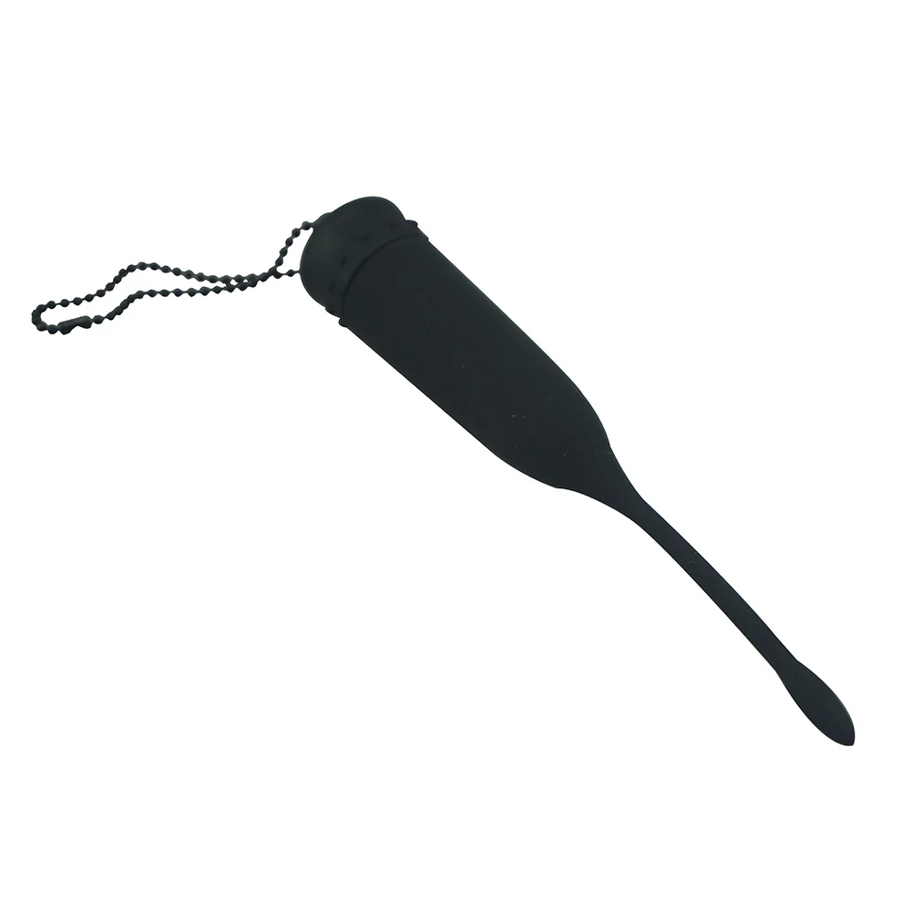 Vibrating Silicone urethral sound penis plug catheters male dilator vibe chastity device sex toys product for men