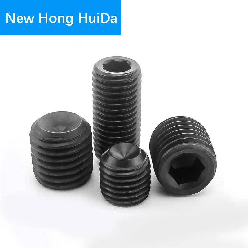 

M5 M6 Hex Socket Head Set Grub Screw Hexagon Metric Thread Headless Allen head Screw Bolt Black Alloy Steel Grade 12.9