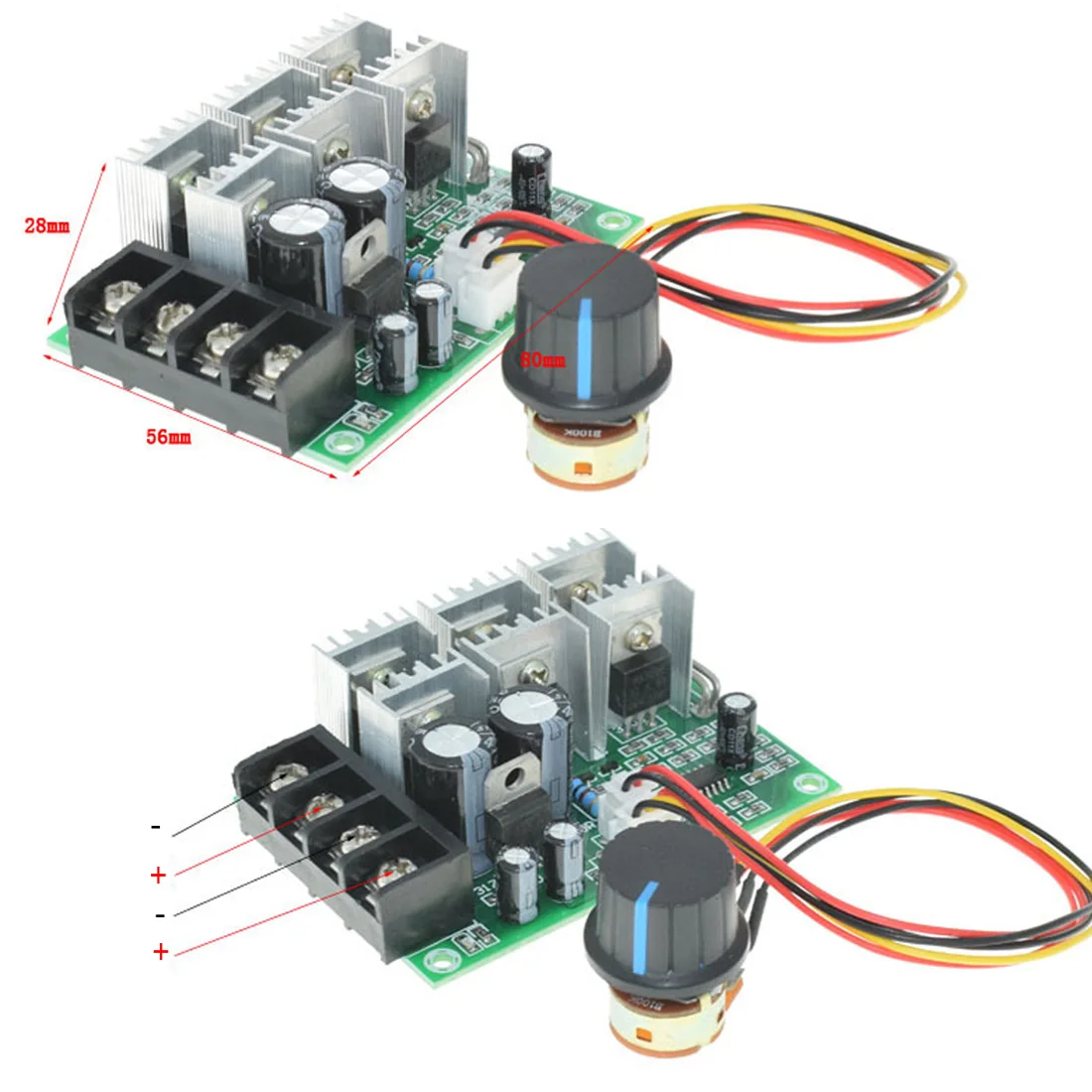 

DC Brushes Retarder 12V24V36V Soft Start Plugging Protection Motor Speed Controller Low Voltage Protection Motor Speed Governor