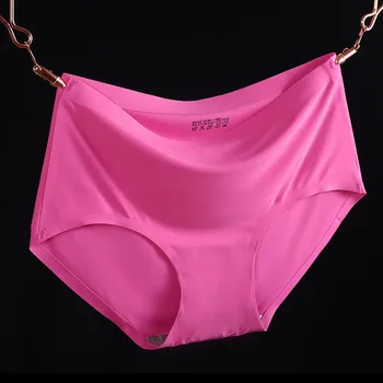 

Summer ice slik Panty Underwear Ultra thin Seamless Briefs For Women's Comfortable soft Lingerie seamless Briefs S M L XL XXL