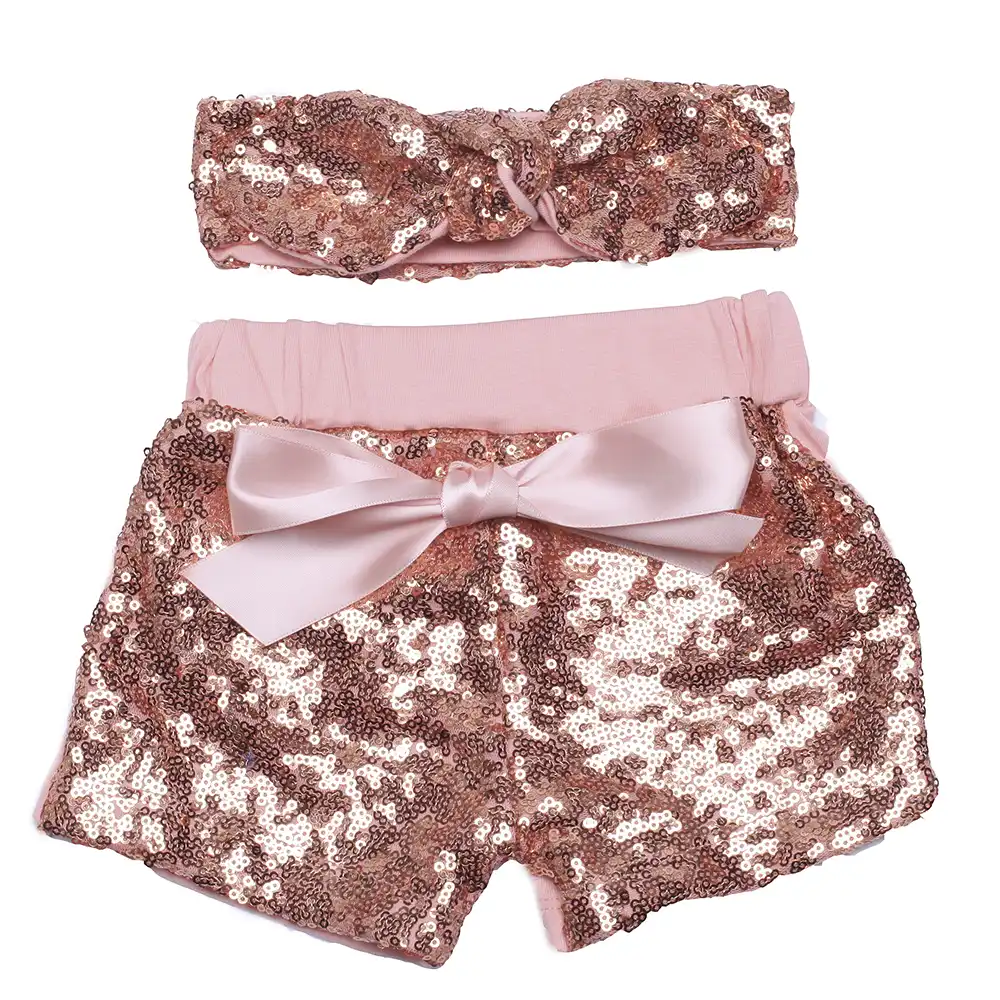 Birthday Girl Bodysuit or Tee sparkle head wrap Mint sequin shorts girls birthday outfit- girls sequin shorts baby girl headband