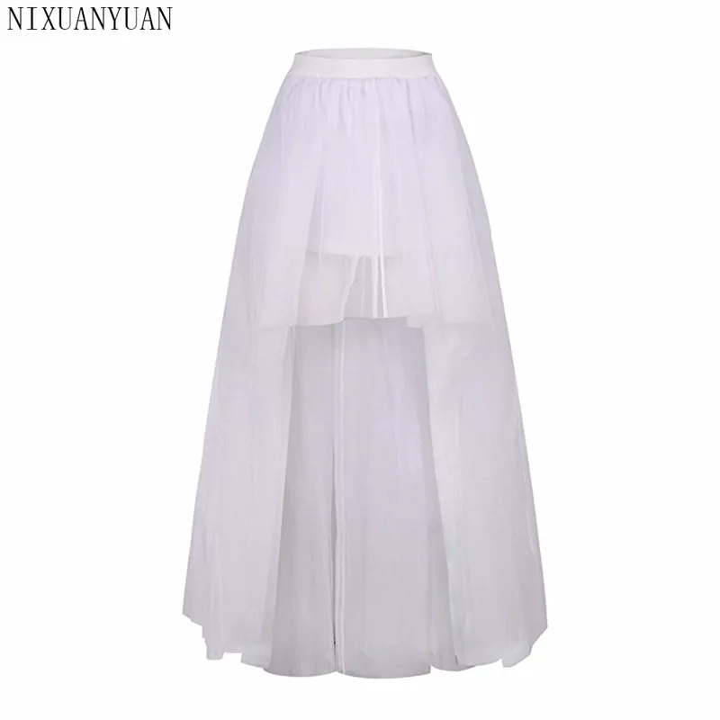 NIXUANYUAN,, Высококачественная Тюлевая юбка, сексуальная, высокая, низкая, свадебная, Нижняя юбка, черная, белая, красная, Нижняя юбка, свадебные аксессуары