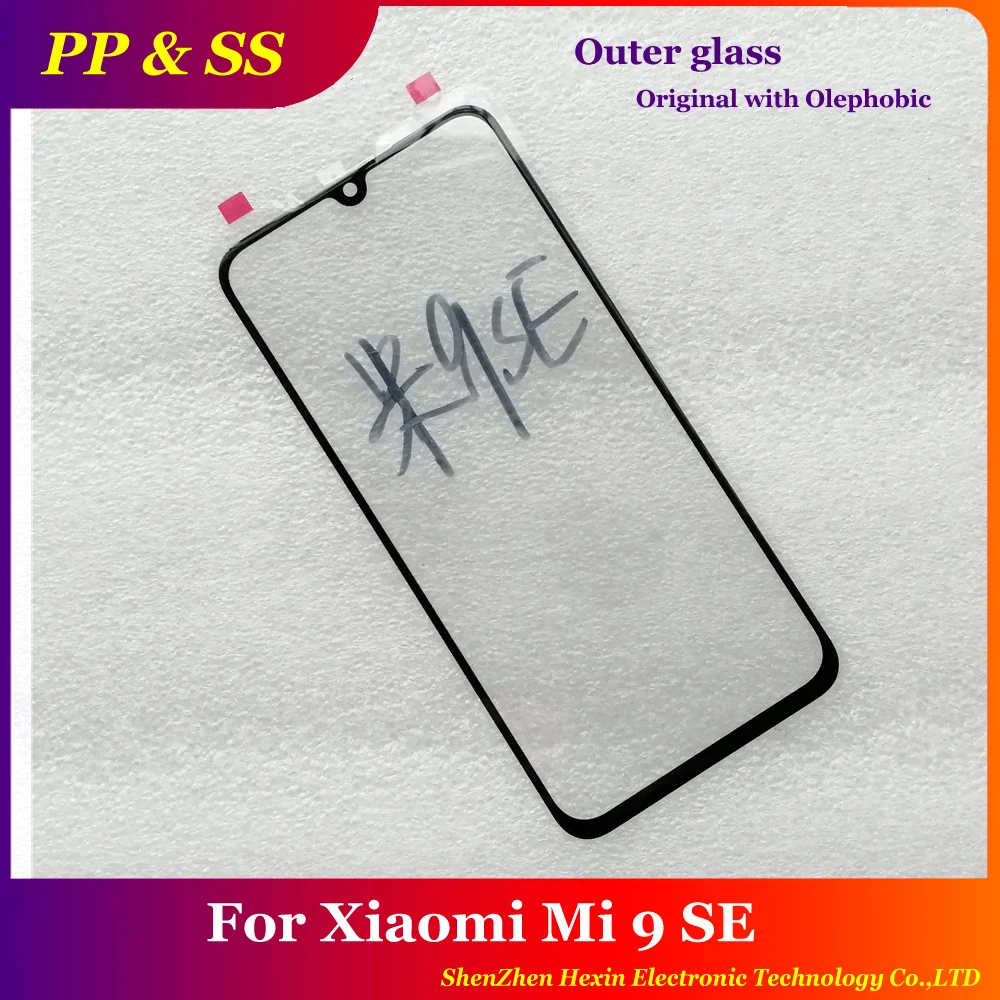 

Original LCD Outer Glass Lens For Xiaomi Mi 9 SE 5.97inch With Olephobic Coating LCD Front Glass Touch Outer Lens For Mi9SE
