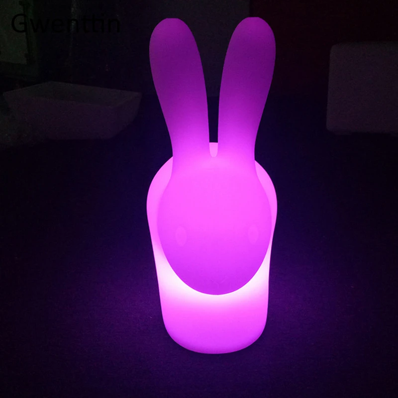 Luzes da Noite Lâmpadas de Cabeceira para Crianças Pequeno Coelho Casa Decoração Led Controle Remoto Cama Quarto Bebê Criança Presente Natal Cor Rgb 4 lâmpadas de cabeceira para crianças bebê criança presente natal