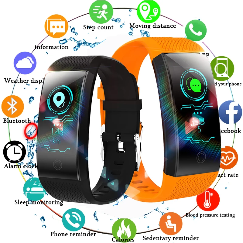 

Smart Bracelet Wristband Intelligent Sport Bracelet Fitness Sleep Tracker IP68 Pulse Watch Outdoor Smartband Relogio Cardiaco