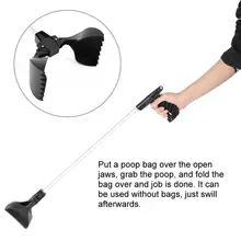Более легкие инструменты для домашних принадлежностей черные собачьи экскременты совок для сбора грязи собачьих отходов простой инструмент для пикап с длинной ручкой помощь легко