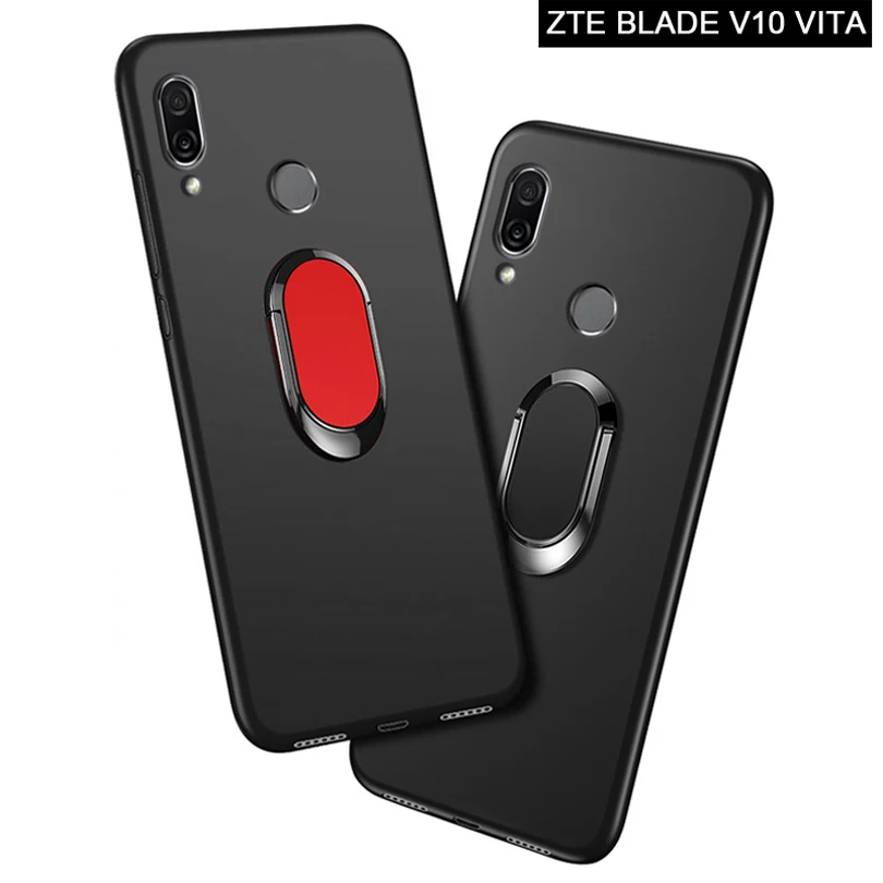 Чехол ZTE Blade V10 Vita роскошный мягкий черный силиконовый магнитный автомобильный