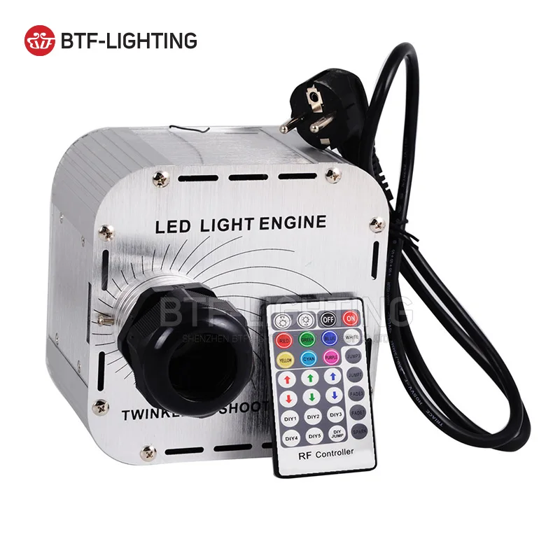 32W scintillent Flash RGBW LED moteur de lumière à fibres optiques