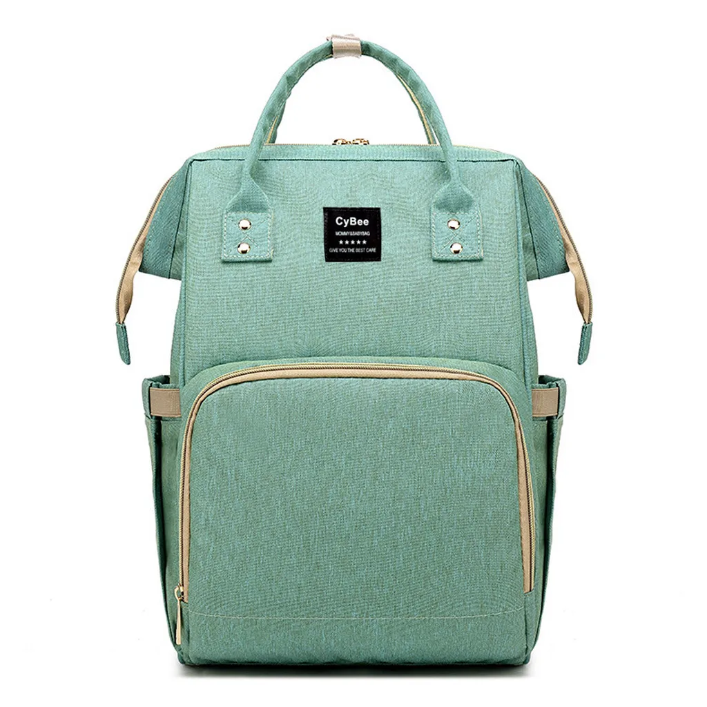 Сумка для молодых мам подгузник коврик для коляски bolsa большой емкости детский дорожный рюкзак для мам сумка для ухода за ребенком многоразовые трусики-подгузники сумка#4 - Цвет: Светло-зеленый