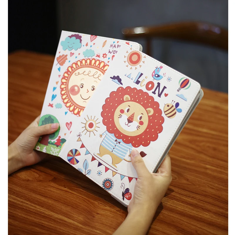 Для Ipad Mini 4 Чехол тонкий смарт PU кожаный чехол для iPad mini мультфильм Pattern Folio Stand ПК