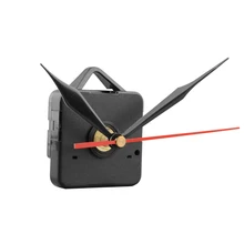 Часы кварцевый механизм черные и красные стрелки запасная часть ремонт настенные часы механические части часов набор инструментов