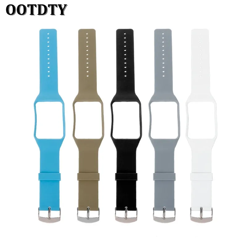 OOTDTY Смарт часы ремешок силиконовый Ремешок Замена для Samsung Galaxy Gear S SM R750
