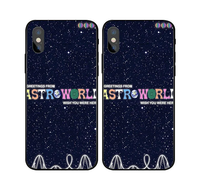 Чехол для телефона travis scott astroworld iPhone X 6 7 8 plus 5 5S s мягкий силиконовый чехол samsung s6 s7 s8