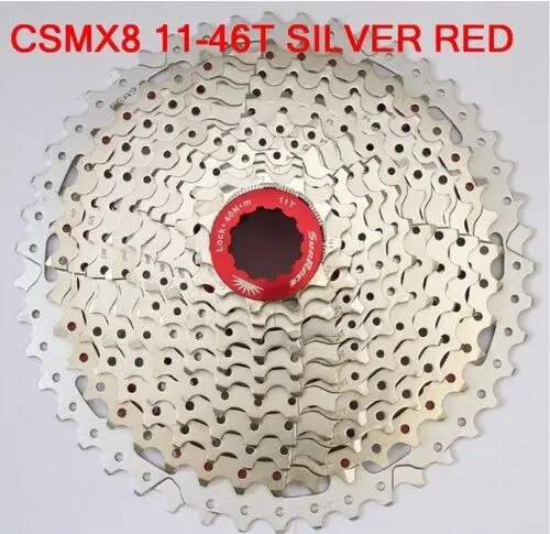 Sunracing CSMS8 CSMX8 11-40 11-42 11-46T 11 скоростей горный mtb велосипед кассета маховик для sram запчасти для велосипеда - Цвет: MX8 11-46Tsilver red