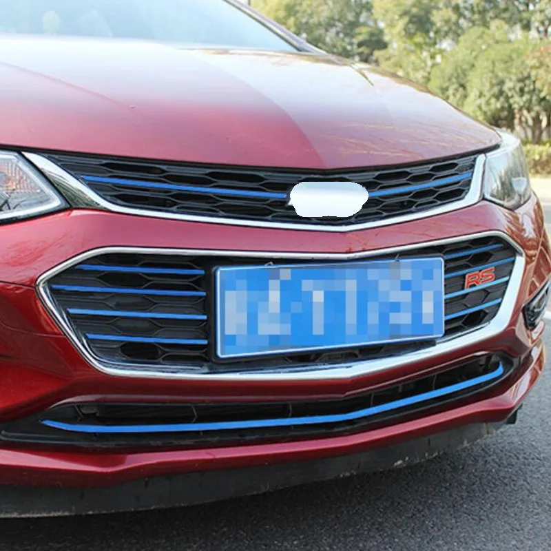 Tonlinker чехол Стикеры s для Chevrolet Cruze стайлинга автомобилей из 2 предметов из нержавеющей стали с логотипом рядом с гоночный крышка решетки радиатора Стикеры