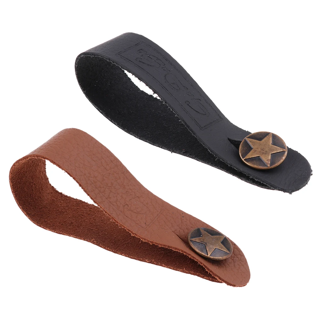 2 Pieces Acoustic Guitar Ukulele Strap Hook Button Antiskid Protector for Musical Instrument Parts