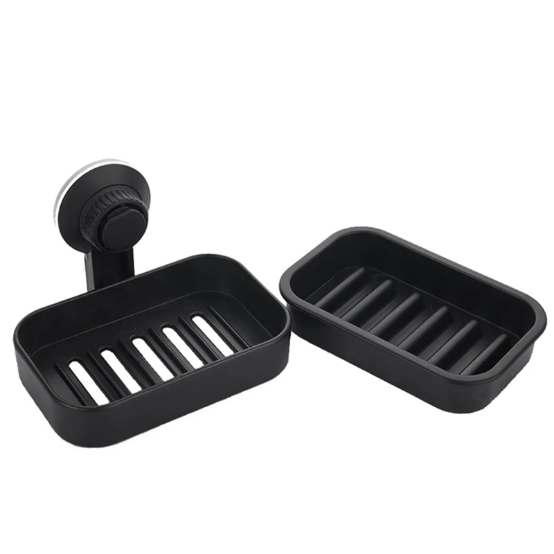 

Shower Soap Dish Suction Cup, Powerful Vacuum Suction Cup Soap Holder Kitchen Counter Sink Tub Bar Soap Sponge Holder