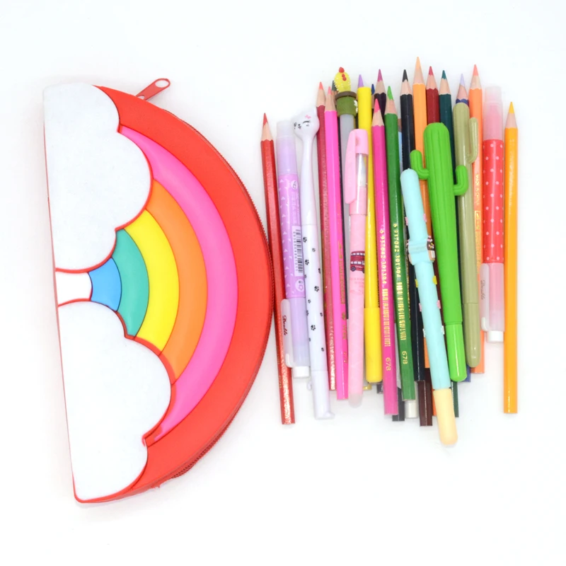 Чехол-карандаш школьные принадлежности silikon kalem kutusu материал escolar trousse scolaire stylo utiles escolares przybory szkolne Cute