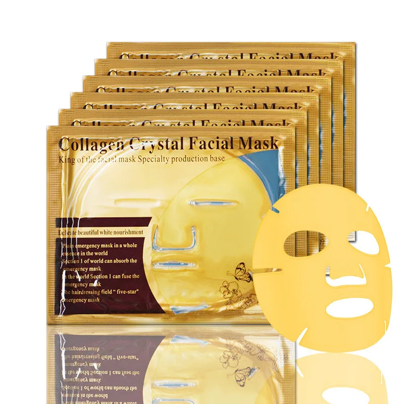 

Butterfly Gold Collagen Crystal Big Face Mask Nature Anti-aging Moisturizing Whitening Facial Mask Skin Care