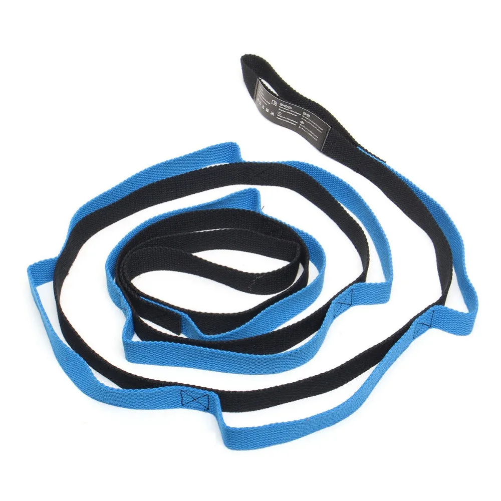 <+> 2 метра Yoga Stretch Strap Band Пояс Фитнес Фитнес Пилатес Балет 10 Петель Trianing Регулируемый Упр ★