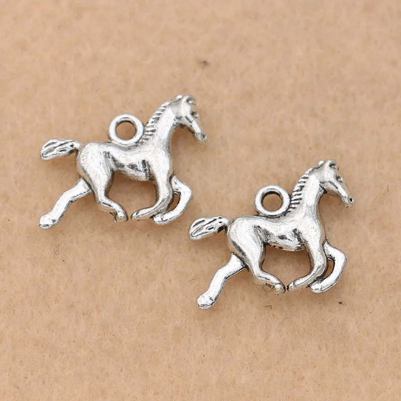 Seahorse Charm//Pendant Tibetan Antique Silver 24mm 10 Charms Accessory Crafts